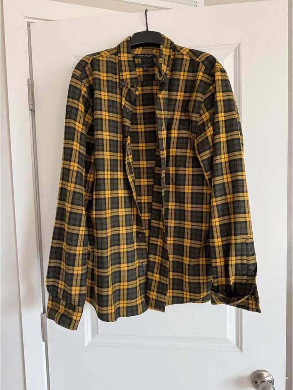 Yellow plaid shirt